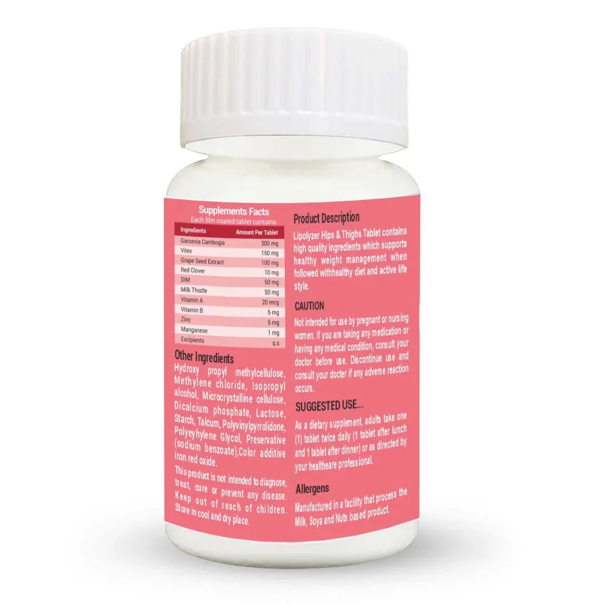 Nutroactive Lipolyzer Hips & Thighs Weight Management Pills 30 Tablets - Image 3
